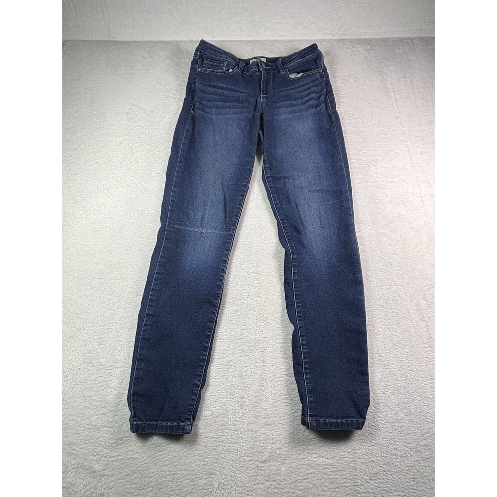 LEI Jeans Junior Girls Size 9 Regular Faded Dark Wash Skinny Denim Jeans Blue